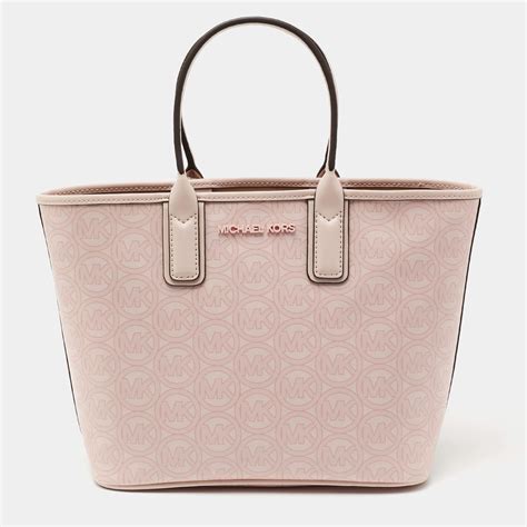 rose gold michael kors backpack|Michael Kors pink canvas tote.